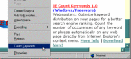 IE Count Keywords screenshot